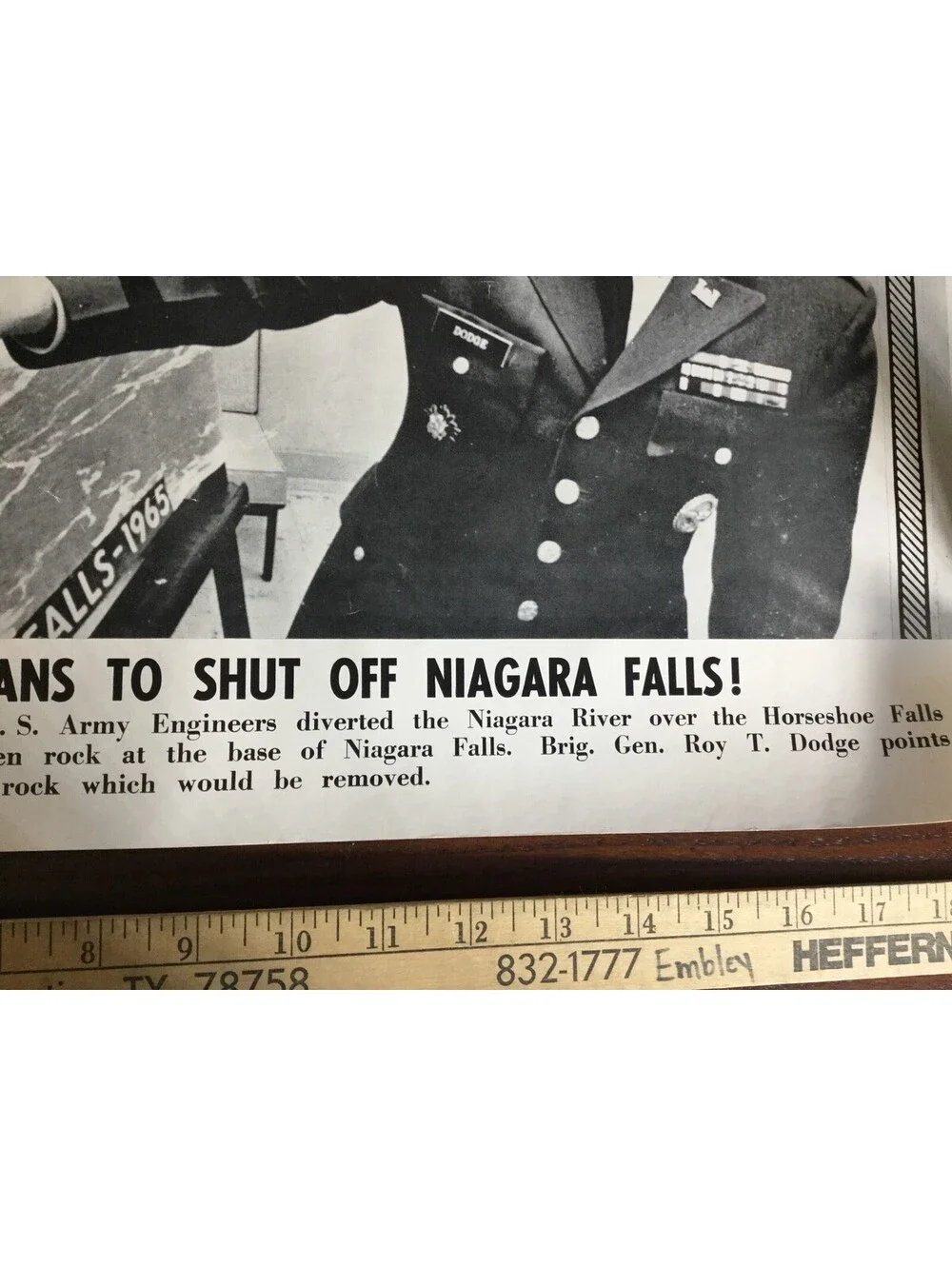 Illustrated Current News Photo - Shut Off Niagara Falls Army Engineers Dodge